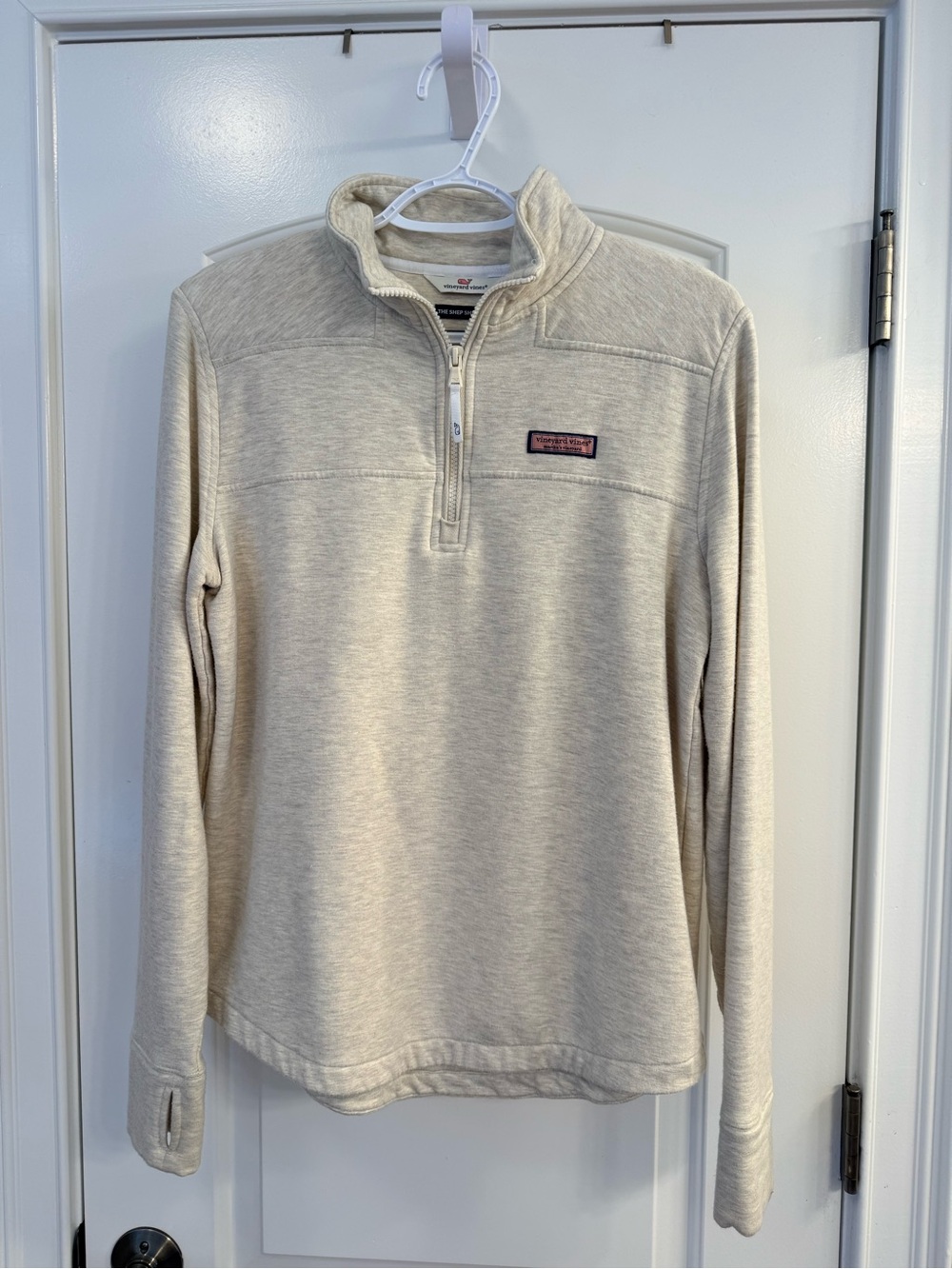 Vineyard Vines Women’s Dreamcloth Relaxed Shep Shirt Oatmeal Heather